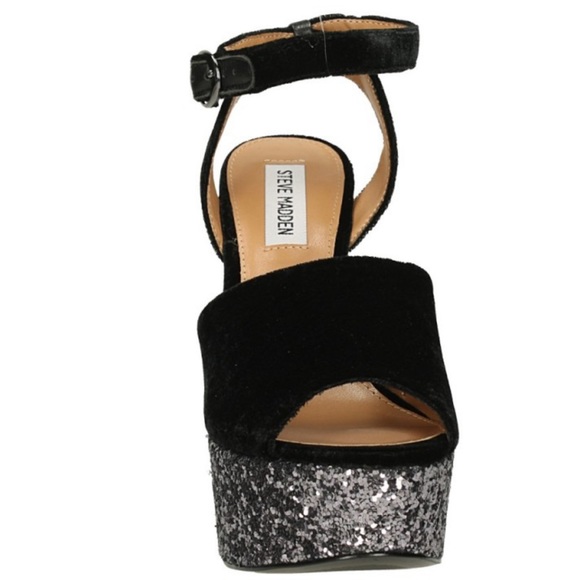 Leather Peep Toe Ski High Platform Sandal - Picture 8 of 8